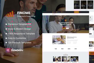 Preview: Finome - Finance & Business Elementor Template Kit