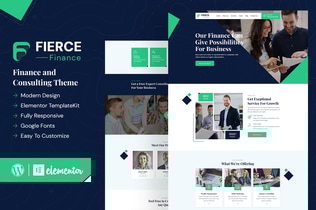 Preview: Fierce - Finance Elementor Template Kit