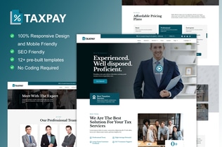 Preview: TaxPay - Advisor & Financial Consulting Elementor Template Kit