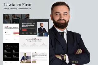 Preview: Lawtarro - Attorney & Law Firm Elementor Template Kit