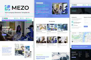 Preview: Mezo - Tech Company Elementor Template Kit