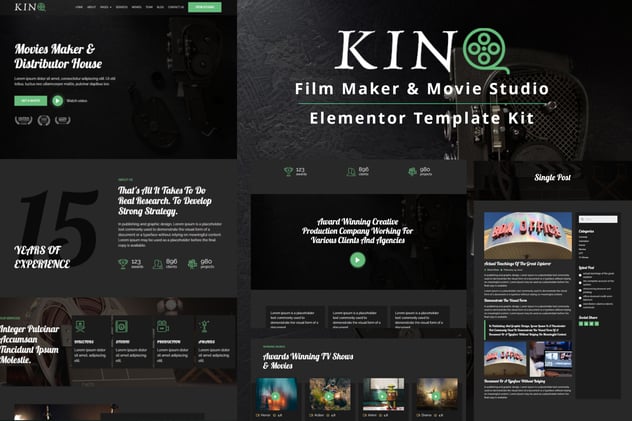 Filmic - Movie Studio & Film Maker WordPress Theme, WP Themes ft. film ...