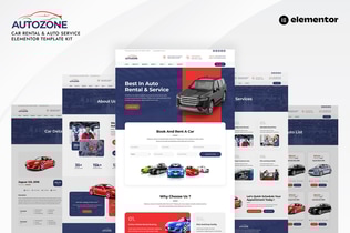 Preview: Autozone - Car Rental & Auto Service Elementor Template Kit