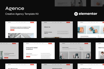 Preview: Agence Creative - Design Agency Elementor Template Kit