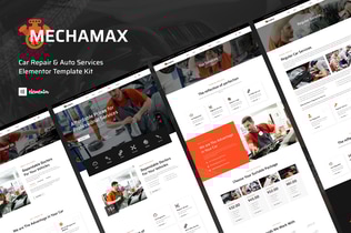 Preview: Mechamax - Car Repair & Auto Services Elementor Template Kit