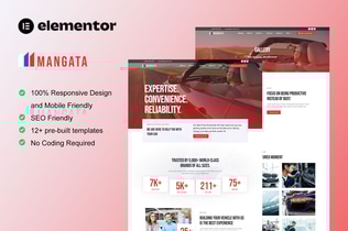 Preview: Mangata - Car Painting & Repair Elementor Template Kit