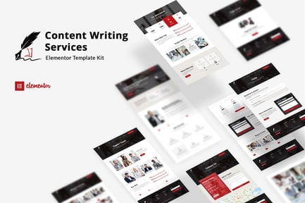 Preview: Writery - Content Writer Service Elementor Template Kit