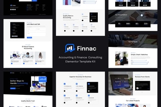 Preview: Finnac - Accounting & Finance Consulting Elementor Template Kit