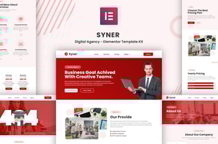 Preview: Syner - Creative Agency Elementor Template Kit