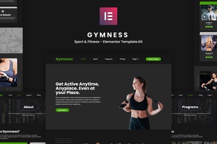 Preview: Gymness - Sport & Fitness Elementor Template Kit
