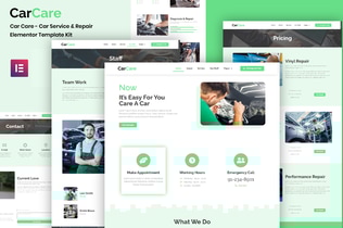 Preview: CarCare - Auto Service & Repair Elementor Template Kit