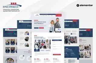 Preview: Finconsult - Financial Consulting Elementor Template Kit