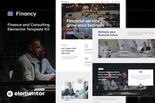Preview: Financy - Finance & Consulting Elementor Template Kit