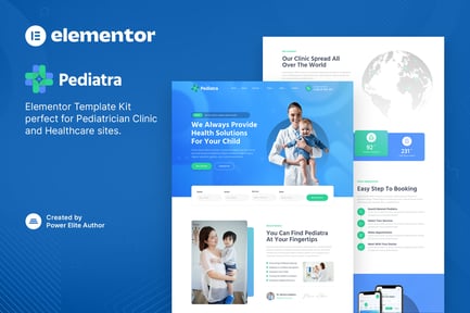 Preview: Pediatra – Pediatrician Clinic & Healthcare Elementor Template Kit
