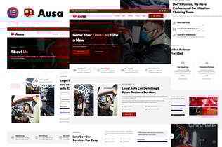 Preview: Ausa - Autocar Salon & Detailing Services Elementor Template Kit