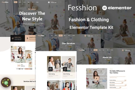 Preview: Fesshion - Fashion & Clothing Elementor Template Kit
