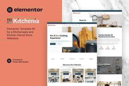 Preview: Kitchenia – Kitchenware & Cooking Utensils Store Template Kit