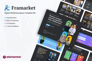 Vista previa: Framarket - Template Kit de elementos de marketing digital