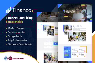 Preview: Finanzo | Finance Consulting Elementor Template Kit