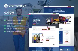 Preview: Gotow - Towing Services Elementor Template Kit