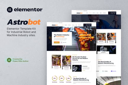 Preview: Astrobot – Industrial Robot & Machine Industry Elementor Template Kit