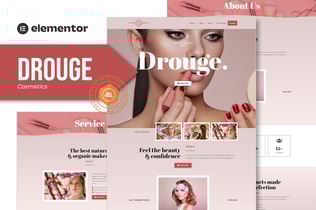 Preview: Drouge - Cosmetic Elementor Template Kit