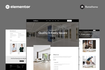 Preview: Defloor - Floor Company Elementor Pro Full Site Template Kit