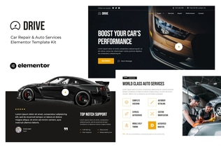 Preview: Drive - Car Repair & Auto Service Elementor Template Kit
