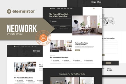 Preview: Neowork - Private Office Elementor Template Kit