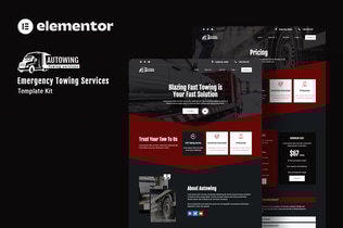 Preview: Autowing - Emergency Towing Service Elementor Template Kit