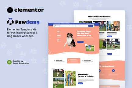 Preview: Pawdemy – Pet Training Academy Elementor Template Kit