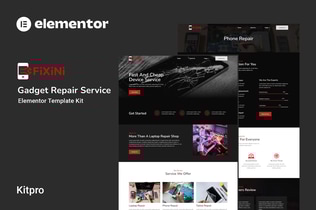 Preview: Fixini - Gadget Repair Service Elementor Template Kit