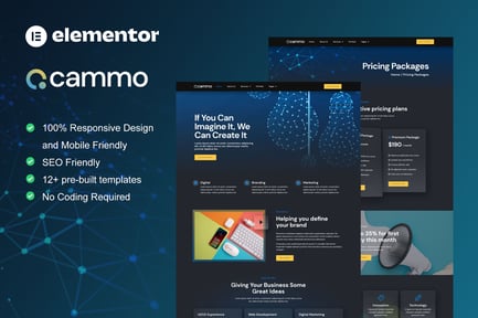 Preview: Cammo - Creative Agency Services Elementor Template Kit