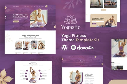 Preview: Yogastic | Yoga & Fitness Elementor Template Kit