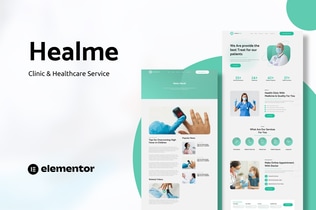 Preview: Healme - Clinic & Healthcare Service Elementor Template Kits