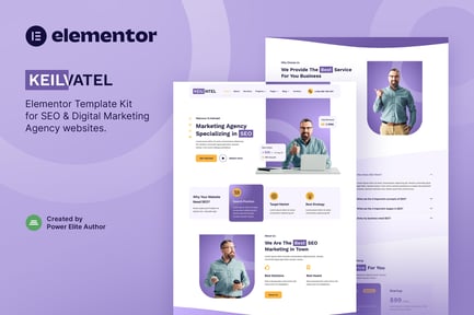 Preview: Keilvatel – SEO & Digital Marketing Agency Elementor Template Kit