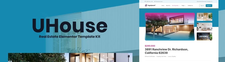 UHouse - Real Estate Elementor Template Kit