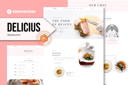 Preview: Delicius - Restaurant Elementor Template Kit