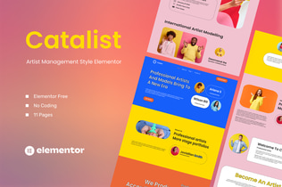 Preview: Catalist - Artist Management Elementor Template Kit
