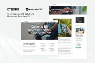 Preview: Cyborg - Tech Agency & IT Solutions Elementor Template Kit