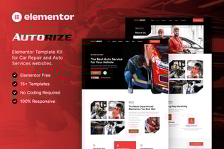 Preview: Autorize - Car Repair & Auto Services Elementor Template Kit