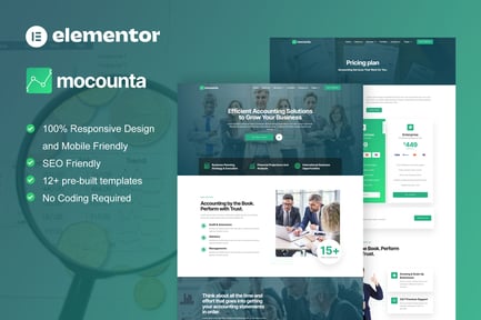 Preview: Mocounta - Accounting Firm Elementor Template Kit