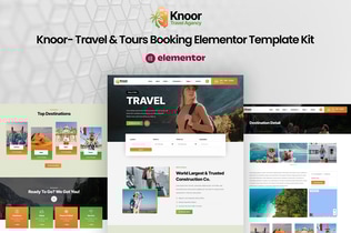 Preview: Knoor - Travel & Tours Booking Elementor Template Kit