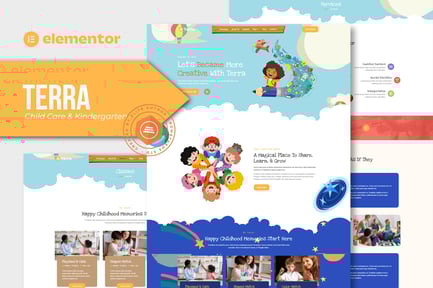 Preview: Terra - Child Care & Kindergarten Elementor Template Kit