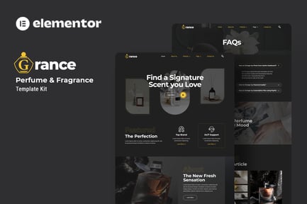 Preview: Grance - Perfume & Fragrance Elementor Template Kit