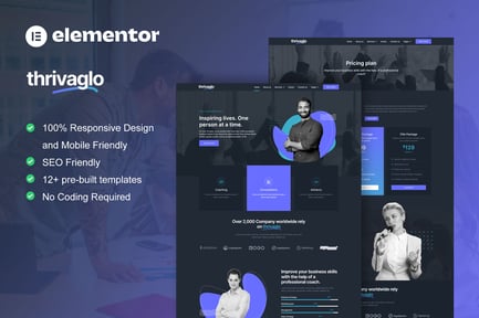 Preview: Thrivaglo - Business Coach Elementor Template Kit