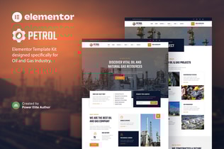 Preview: Petrol – Oil & Gas Industry Elementor Template Kit