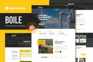 Preview: Boile - Oil Company & Industry Elementor Template Kit