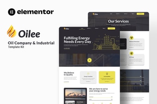 Preview: Oilee - Oil Company & Industrial Company Elementor Template Kit