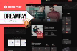 Preview: Dreampay - Personal Finance Elementor Pro Template Kit
